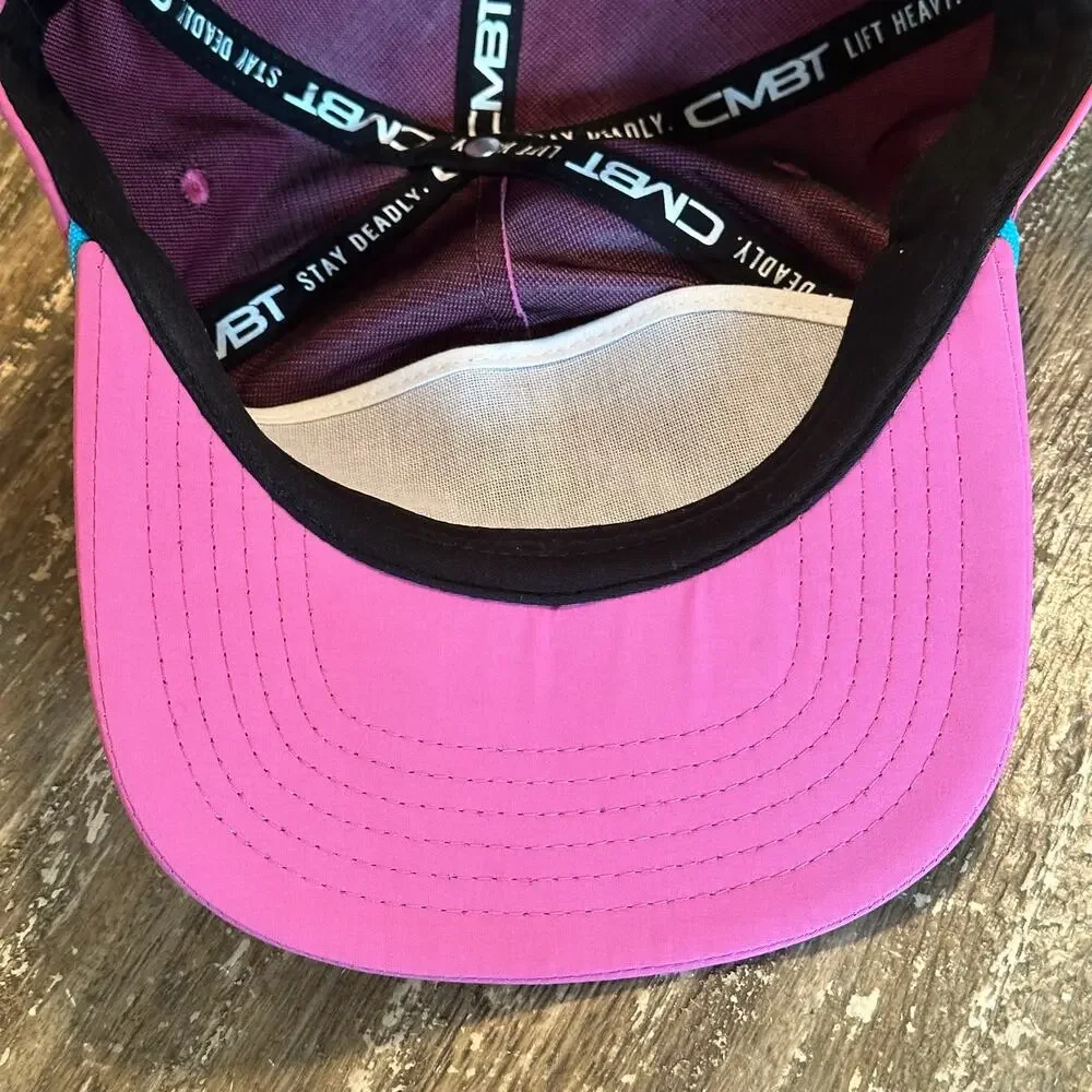 CMBT Combat Iron Apparel Hoochie Daddy Performance Rope SnapBack Hat Cap Pink